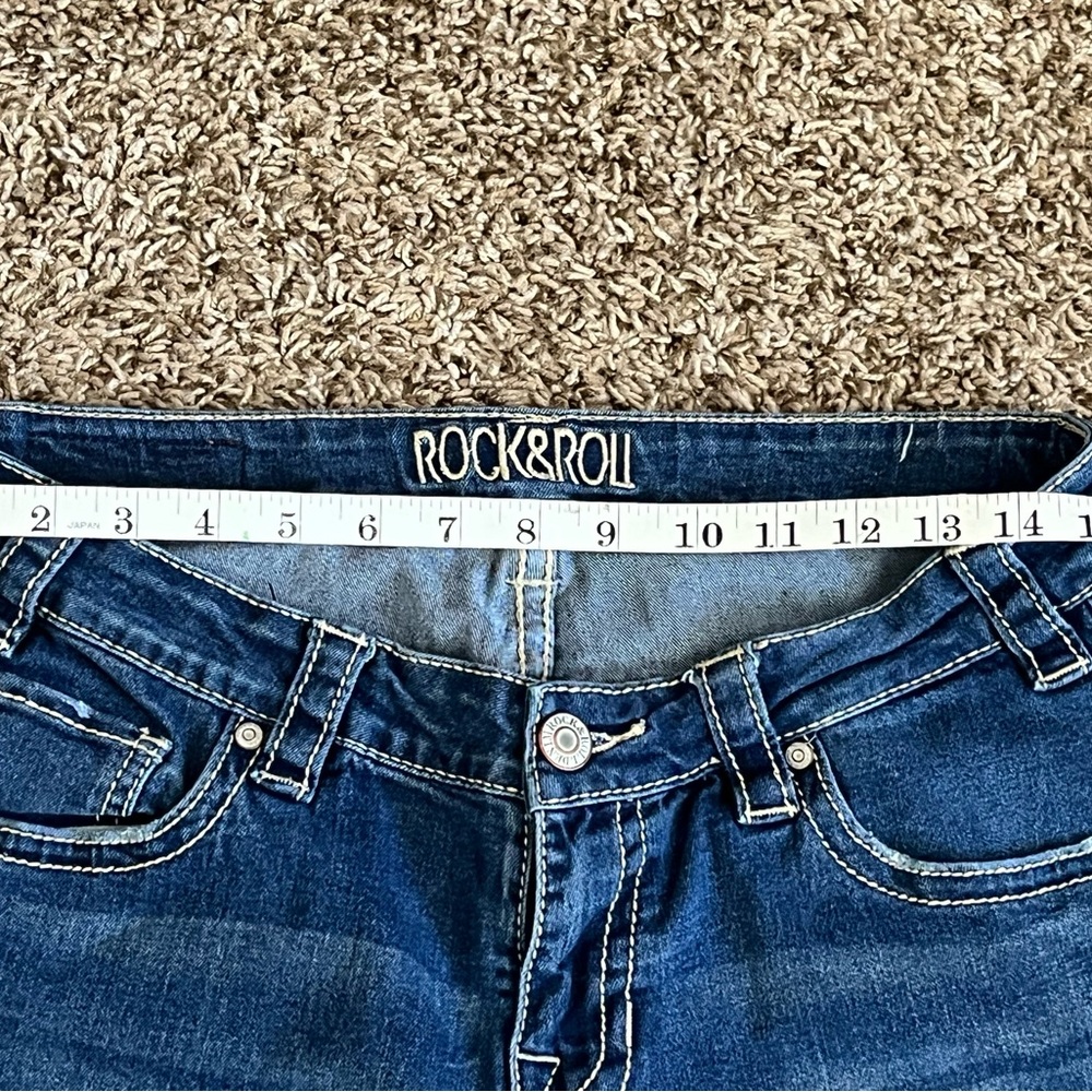 Rock & Roll Denim Women's Boot Cut Jeans in Medium Blue - Picture 4 of 8